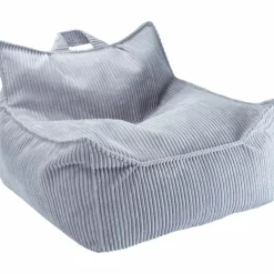 Wigiwama Fauteuil pouf Blueberry velours côtelé