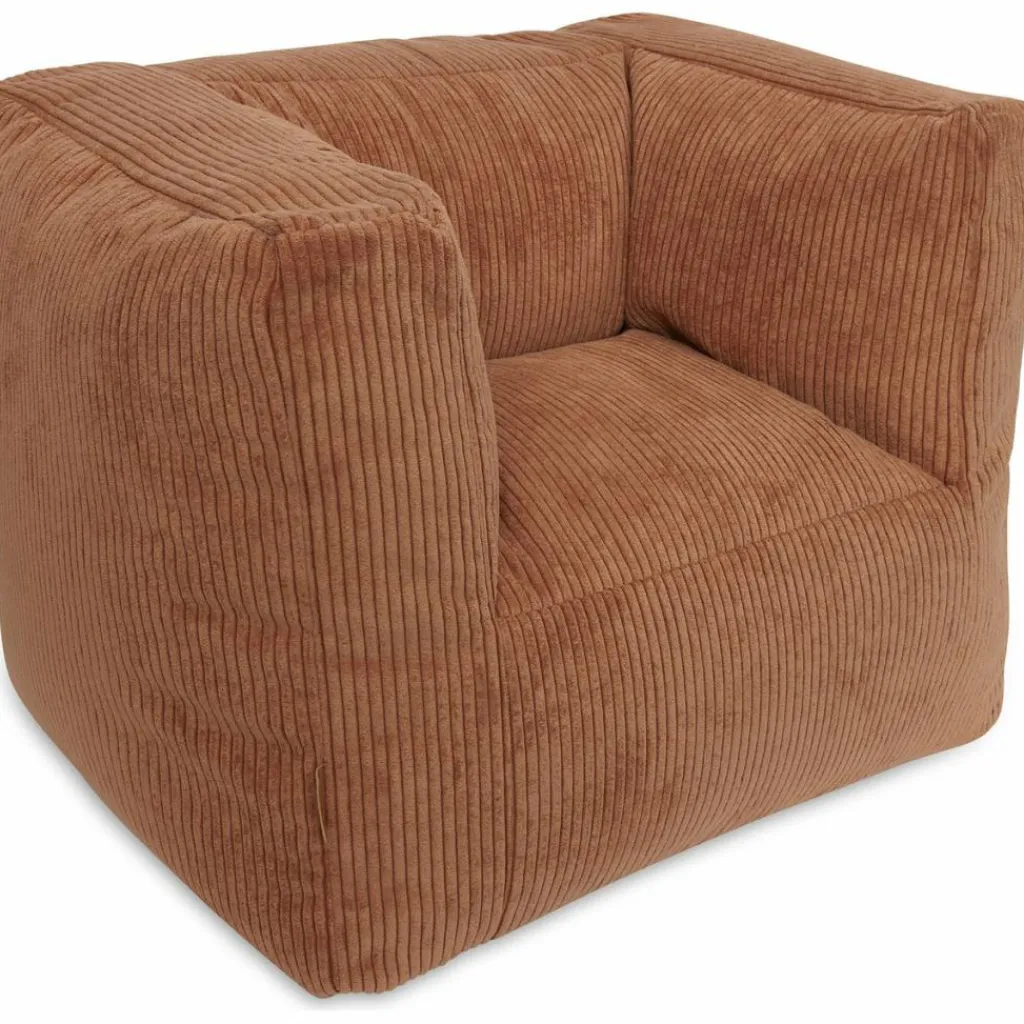 Jollein Fauteuil pouf Corduroy Caramel