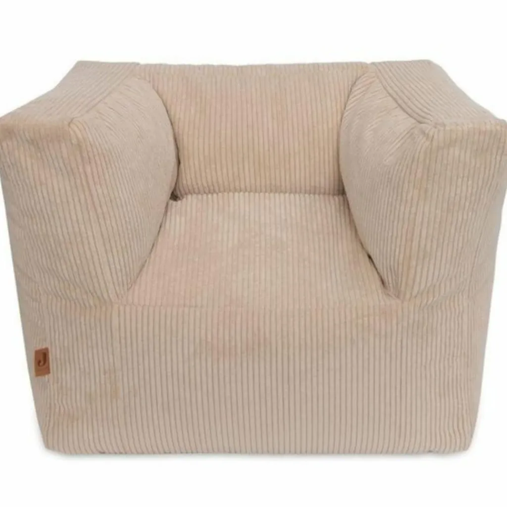 Jollein Fauteuil pouf Corduroy Natural