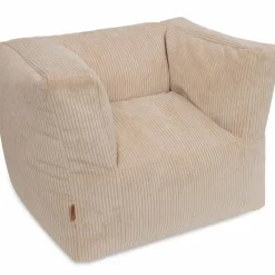 Jollein Fauteuil pouf Corduroy Natural