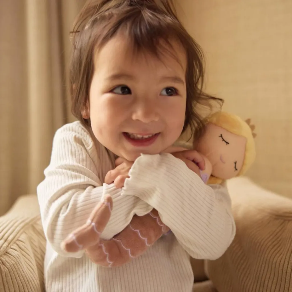 Jollein Fauteuil pouf Corduroy Natural