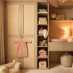 Jollein Fauteuil pouf Corduroy Natural