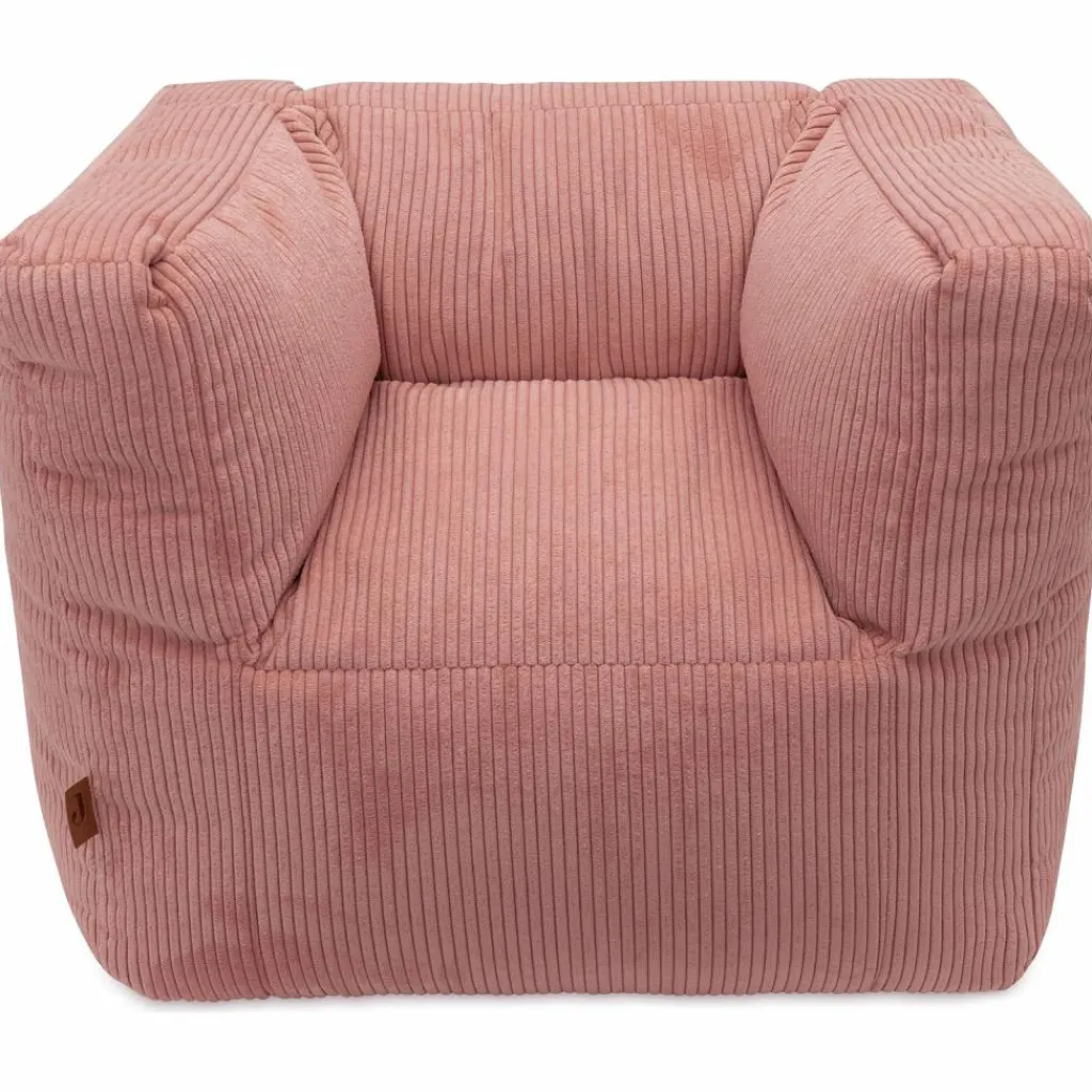 Jollein Fauteuil pouf Corduroy Wild Rose