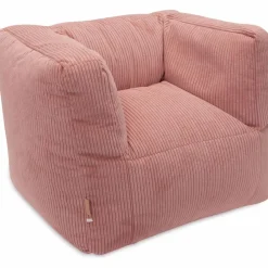 Jollein Fauteuil pouf Corduroy Wild Rose