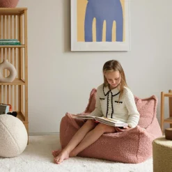 Discount Fauteuil pouf Guava Pink molletonné Fauteuil / Pouf