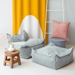 Online Fauteuil pouf Peppermint Green velours côtelé Fauteuil / Pouf