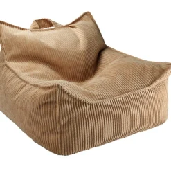 Wigiwama Fauteuil pouf Toffee velours côtelé