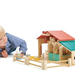 Sale Ferme en bois Maison De Poupée Et Univers De Jeu