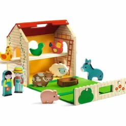 Djeco Ferme en bois nomade Softi-Farm