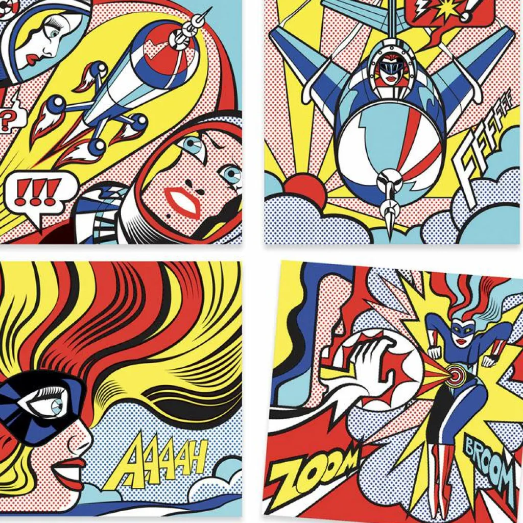 Discount Feutres pinceaux et décalcomanies Inspired by Roy Lichtenstein Dessin Et Peinture