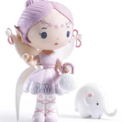 Djeco Figurine fée avec éléphant Elfe et Bolero Tinyly