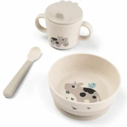 Outlet Foodie coffret premier repas ventouse Tiny farm Sable Coffret Repas