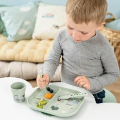 Done by Deer Foodie coffret repas ventouse Tiny farm Vert