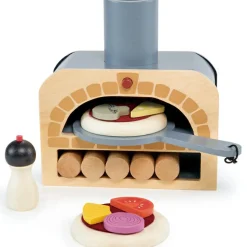 New Four à pizza en bois Dînette Et Aliments Factices