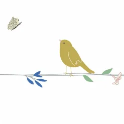 Mimi'lou Frise adhésive Fleurs et Oiseaux (5 mètres)