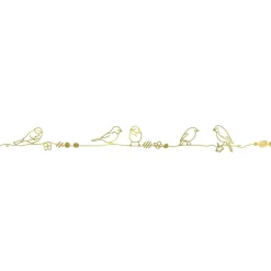 Online Frise murale Perles et Oiseaux Gold (5 m) Stickers Muraux