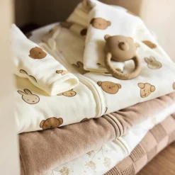 Jollein Gigoteuse à manches amovibles Velvet Milky Coffee (0-3 mois)