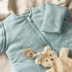 Jollein Gigoteuse à manches amovibles Twinkling Sea Green (6-18 mois)