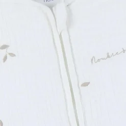 Clearance Gigoteuse blanche brodée en gaze de coton bio (50 cm) Gigoteuse Hiver