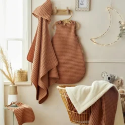 BB & Co Gigoteuse chaude TOG 3 en coton gaufré Cassonade (0-6 mois)