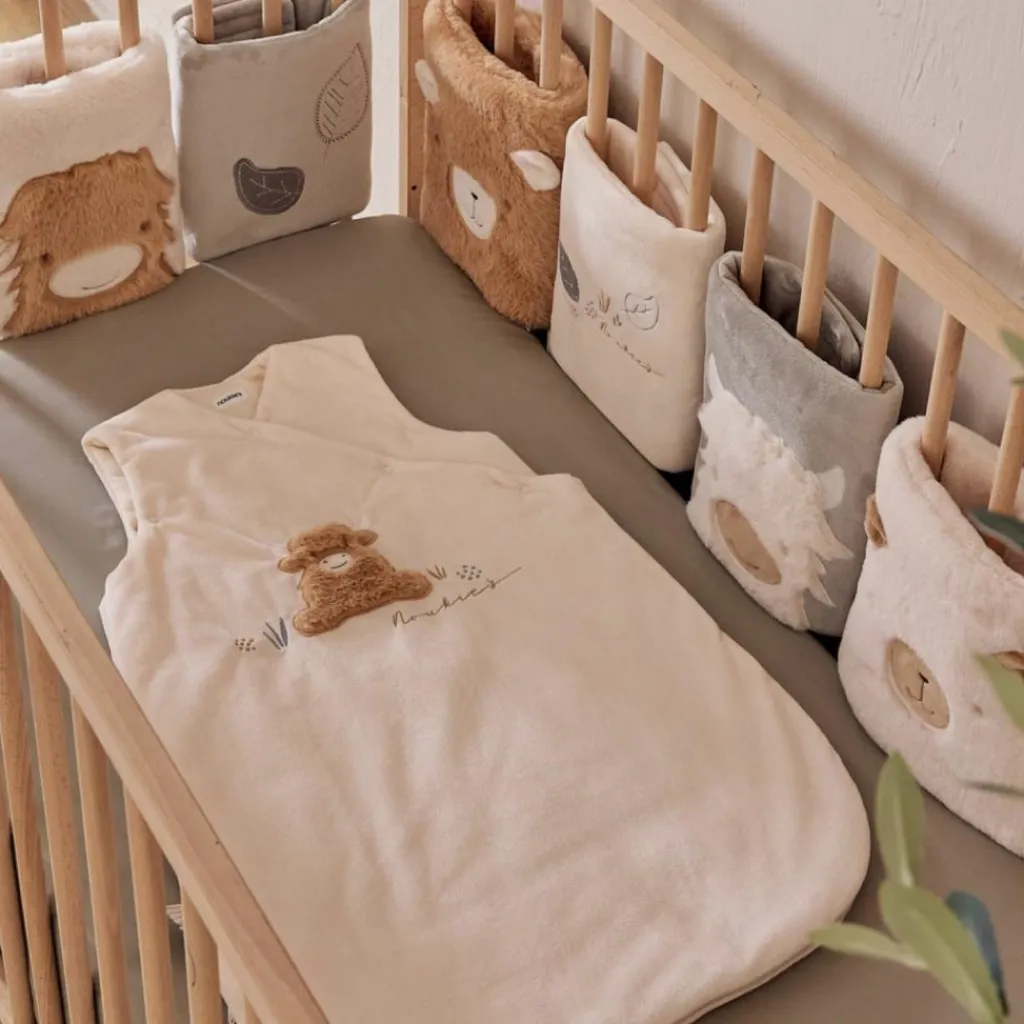 Noukie's Gigoteuse écrue brodée en Veloudoux (70 cm)