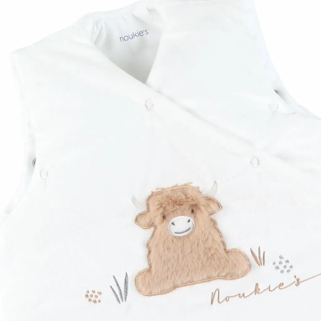 Noukie's Gigoteuse écrue brodée en Veloudoux (70 cm)