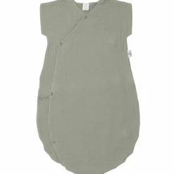 BB & Co Gigoteuse d'été forme kimono double gaze vert de gris (6-18 mois)