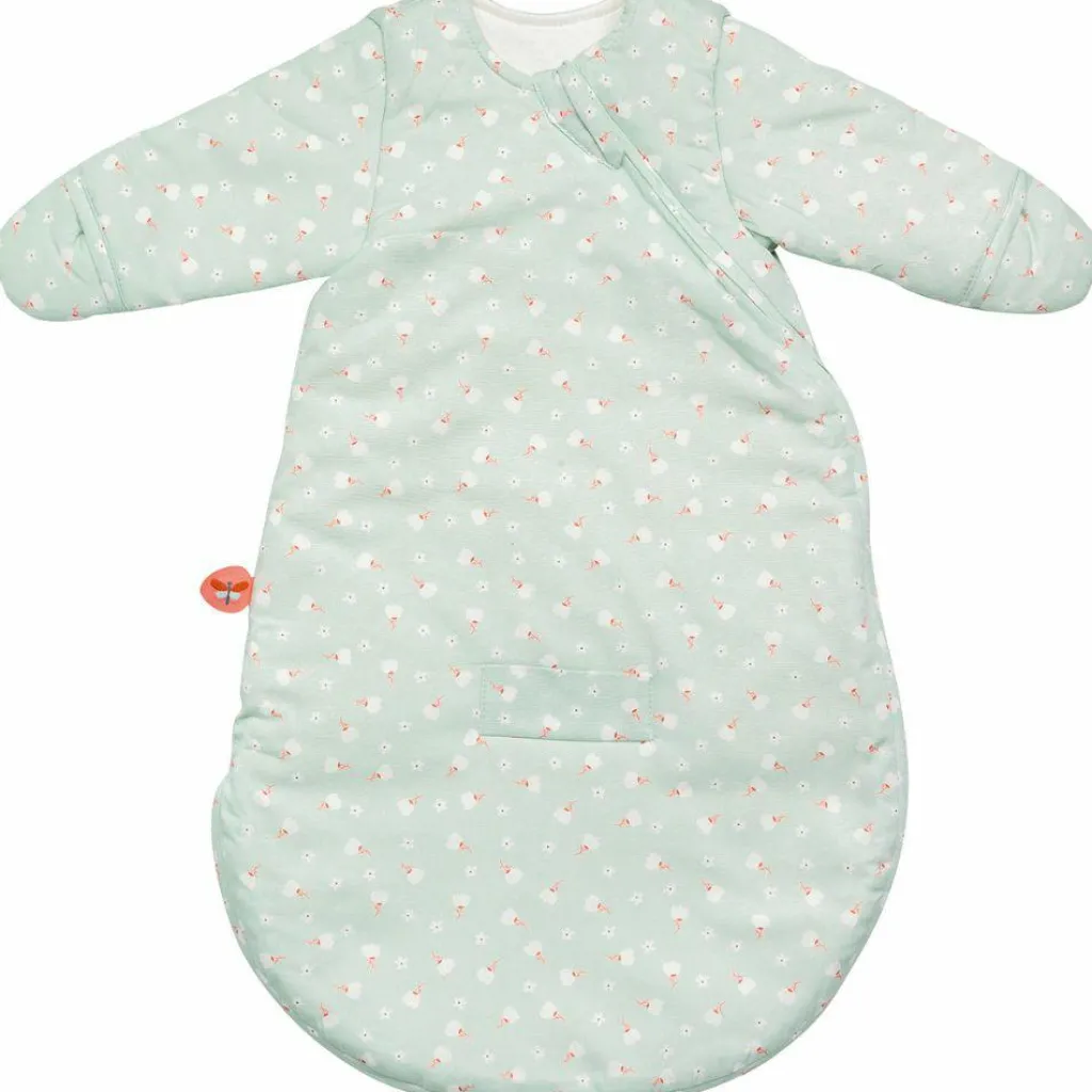 Nattou Gigoteuse en popeline TOG 2 verte Mila, Zoé et Lana (0-3 mois)