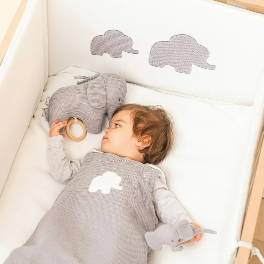 Nattou Gigoteuse en tricot Tembo l'éléphant (90 cm)