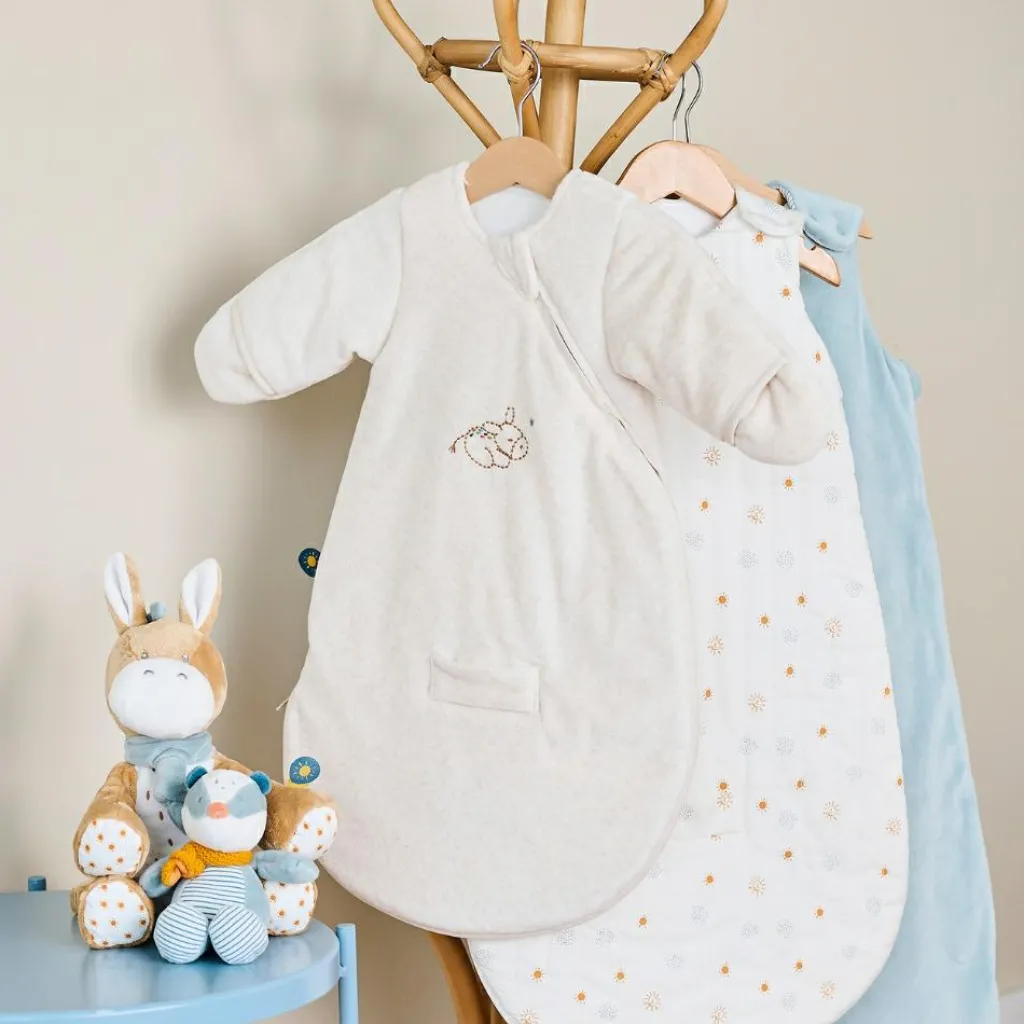 Nattou Gigoteuse en velours TOG 2,5 beige Felix et Léo (0-3 mois)