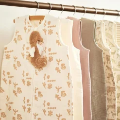 Outlet Gigoteuse gaze de coton Miffy Stripe Biscuit TOG 0,5 (6-18 mois) Gigoteuse Été