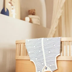 Jollein Gigoteuse gaze de coton Miffy Stripe Navy TOG 0,5 (3-6 mois)