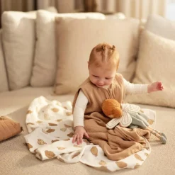 Discount Gigoteuse légère en gaze de coton Biscuit TOG 0,5 (6-18 mois) Gigoteuse Été