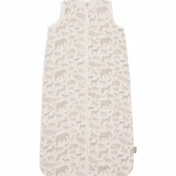 Jollein Gigoteuse légère en gaze de coton Animals Olive Green (6-18 mois)