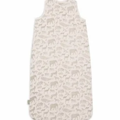 Jollein Gigoteuse légère en gaze de coton Animals Olive Green (6-18 mois)