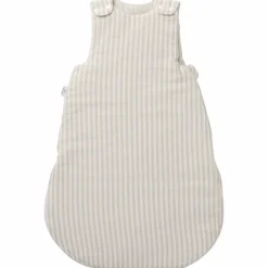BB & Co Gigoteuse ouatinée en gaze de coton beige rayé galet (6-18 mois)