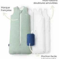 Discount Gigoteuse réversible 4 saisons verte 18-36 mois Gigoteuse Mi-Saison / 4 Saisons