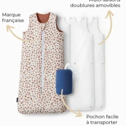 Outlet Gigoteuse réversible 4 saisons léopard 6-18 mois Gigoteuse Mi-Saison / 4 Saisons