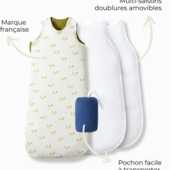 Les petites billes Gigoteuse réversible 4 saisons citrons (0-6 mois)