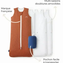 Sale Gigoteuse réversible 4 saisons terra-coeurs (6-18 mois) Gigoteuse Mi-Saison / 4 Saisons