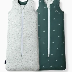 Les petites billes Gigoteuse réversible 4 saisons verte écureuils 6-18 mois