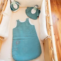 L'oiseau bateau Gigoteuse TOG 2 Bleu céladon personnalisable (0-6 mois)