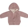 Baby's Only Gilet à capuche en teddy coton bio Soul vieux rose (3 mois)