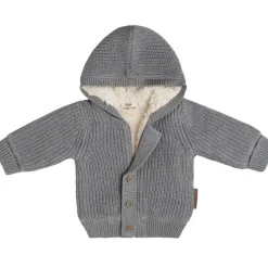 Baby's Only Gilet à capuche en teddy coton bio Soul gris (3 mois)