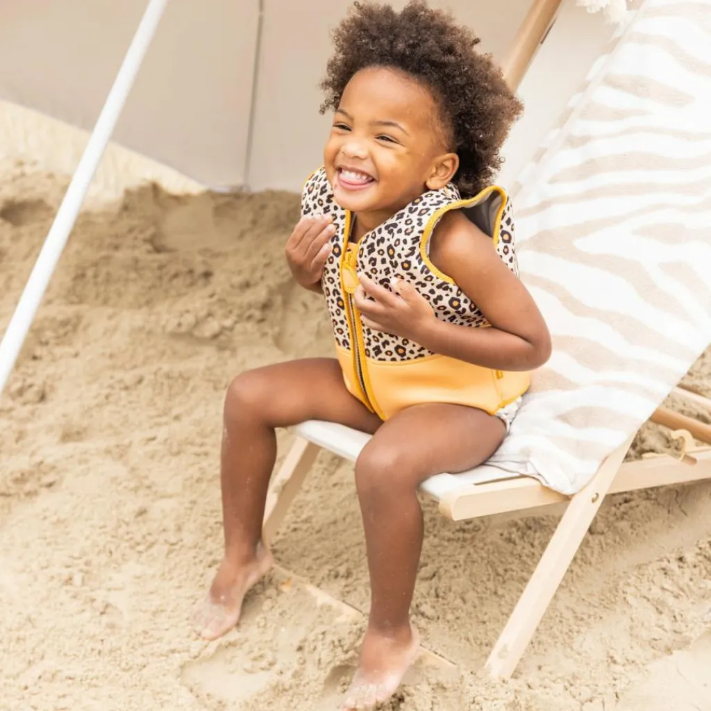 Clearance Gilet de natation Léopard beige (2-3 ans) Gilet De Natation