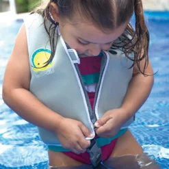 BBLUV Gilet de natation évolutif Näj Gris (1-3 ans)