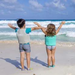 BBLUV Gilet de natation évolutif Näj Gris (1-3 ans)