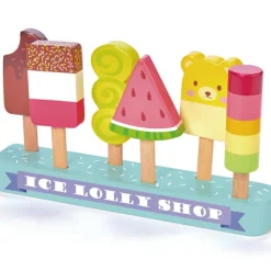 Glaces factices en bois Boutique sucette glacée Dînette Et Aliments Factices