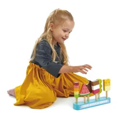 Glaces factices en bois Boutique sucette glacée Dînette Et Aliments Factices