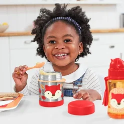New Gourde à paille Zoo renard (350 ml) Enfant Gourde Enfant